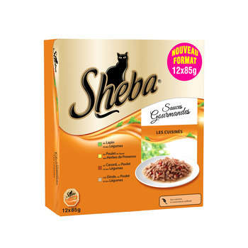 Sheba : Sauce gourmandes, Les Cuisinés 12x85g