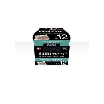 Pâtée Cuisinés pour chats n°12: colin, au poulet e