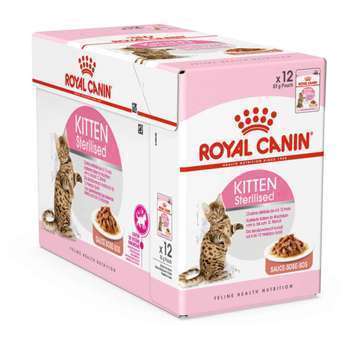 Bouchées sauce chaton stérilisé 6 à 12 mois 12x85g