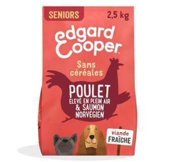 Croquettes chien sénior sans céréales au poulet et