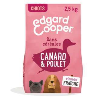 Croquettes chiot sans céréales au canard et poulet