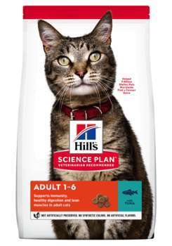 Croquettes chat adulte au thon, riches en vitamine