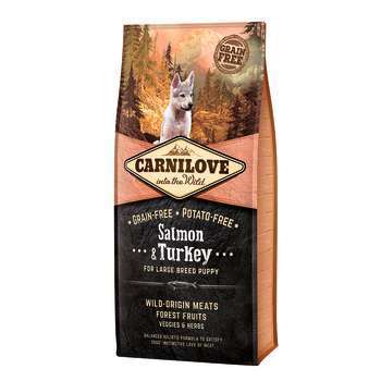 Croquettes chiot sans céréales au saumon et à la d