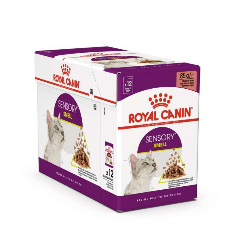 Bouchées en sauce chat Adulte Sensory Smell 12x85g