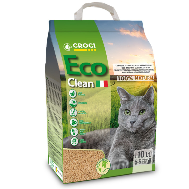 Litière Eco Clean pour chat 10L