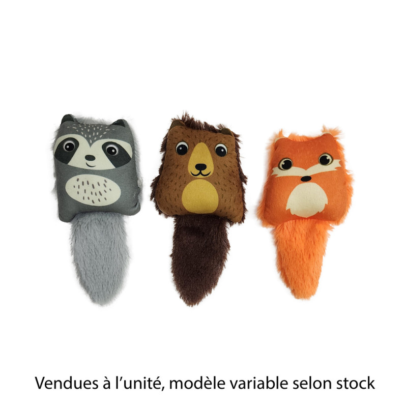 Peluche pour chat : animal de la forêt, plusieurs