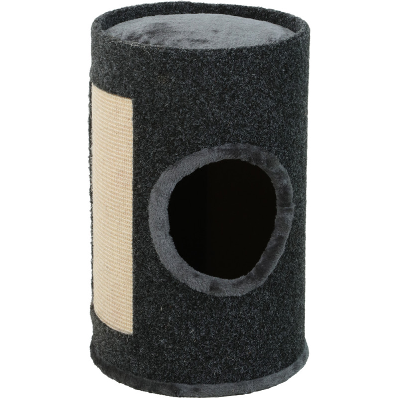 Arbre à chat Oliver, forme de baril, coloris gris