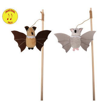 Jouet chat : canne à pêche Chauve-souris