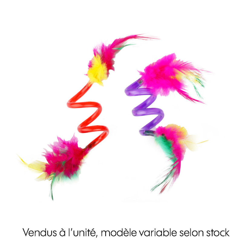 Jouet pour chat 'Ressort plume' coloris aléatoire