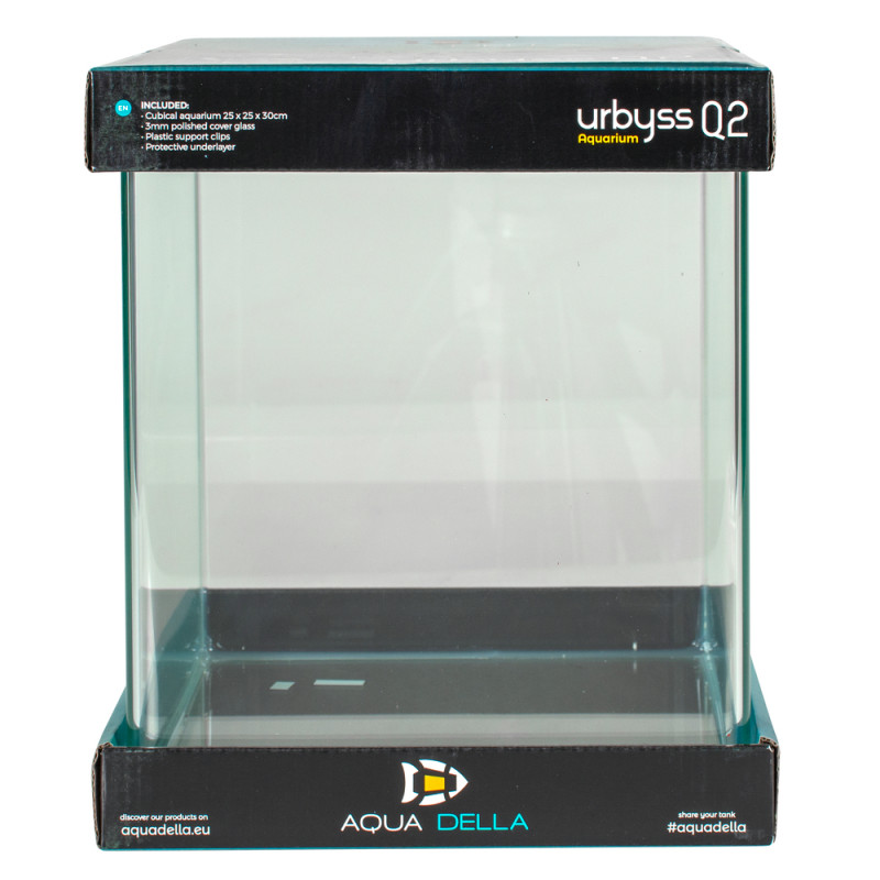 Cuve nue, aquarium en verre Urbyss Q2 - 25x25x30cm