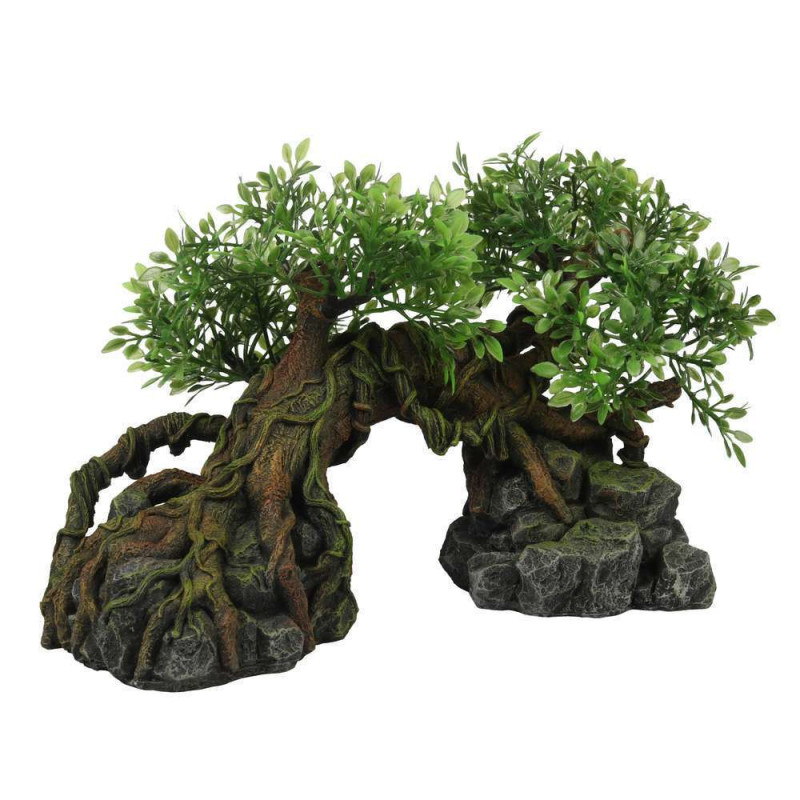 Décor arbre jungle 22. 5x11. 5x13cm