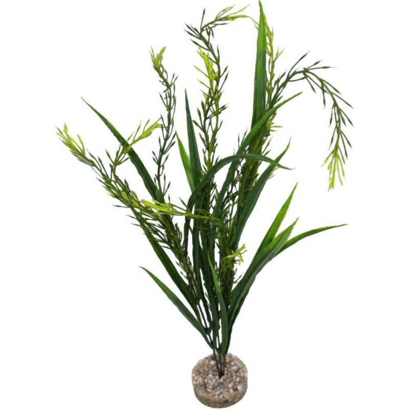 Plante artificielle pour décoration d'aquarium - H