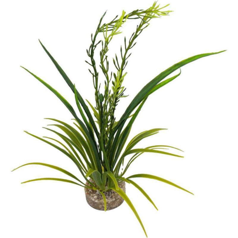 Plante artificielle pour décoration d'aquarium - H