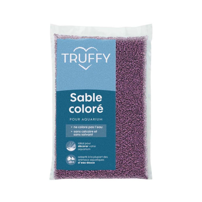 Sable coloré pour aquarium violet 5Kg