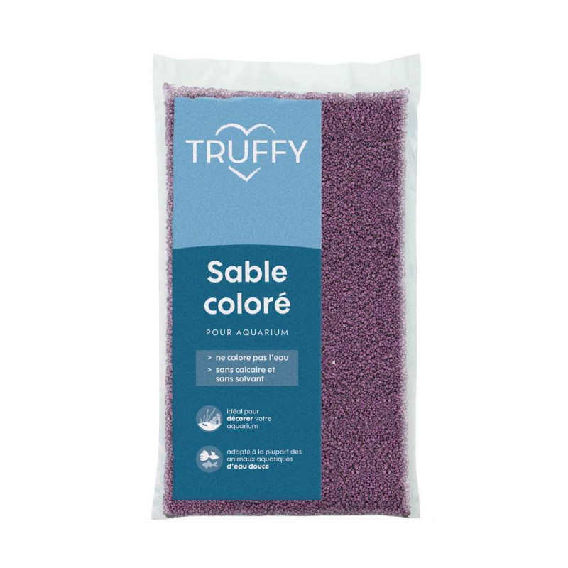 Sable coloré pour aquarium violet 12Kg