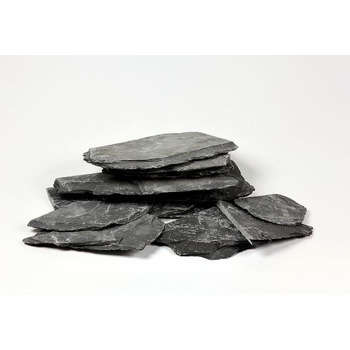 Ardoise filmée, pour aquarium: gris foncé