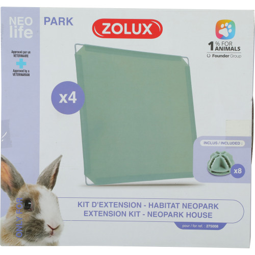 Kit d'extension plaque pour habitat Neopark Lapin