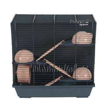 Cage Indoor 2 Hamster : triplex 50cm rose