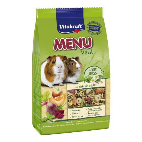 Menu complet pour l'alimentation principale des co