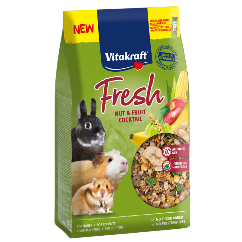 Aliment Fresh Nut and Fruit cocktail pour rongeur