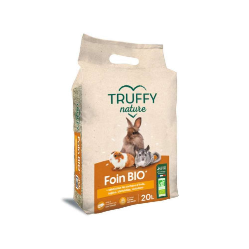 Foin Bio Truffy produit en France pour petits anim