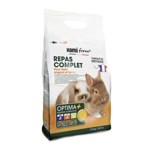 Repas complet pour lapin angora et bélier 2. 5kg