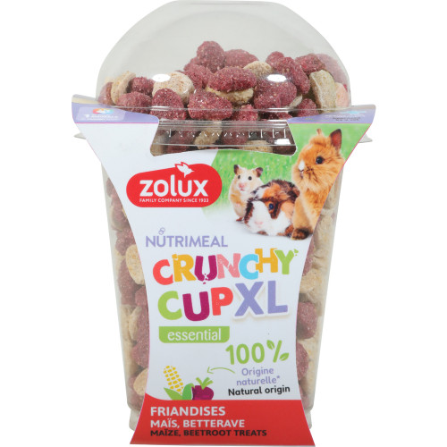 Friandises Crunchy Cup XL Maïs Betterave pour peti