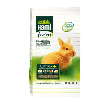 Aliment Optima+ pour lapin nain : 2,5kg
