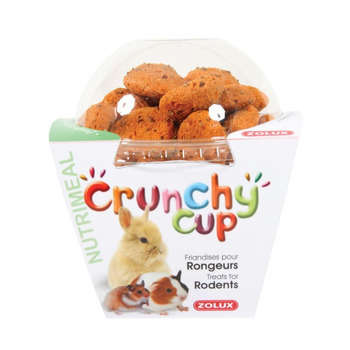 Friandise rongeur Crunchy cup carotte lin