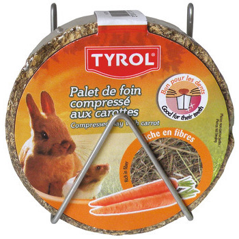 Palet de foin compressé aux carottes : 240 grammes