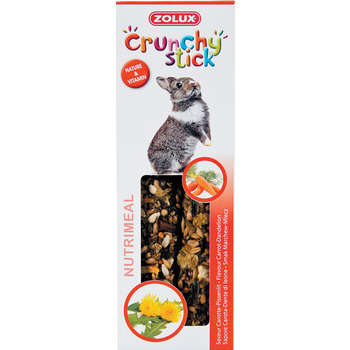 Baguette Crunchy Stick pour lapin : Carotte et Pis