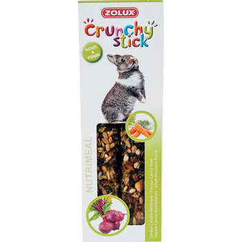 Baguette Crunchy Stick pour lapin : Carotte et Bet