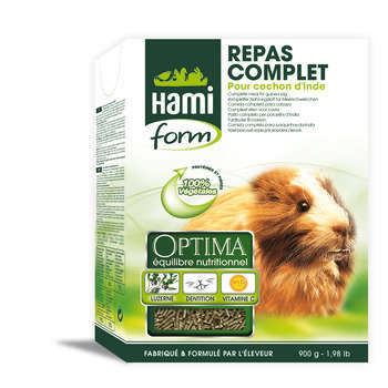 Repas complet pour cochon d'Inde : 900gr