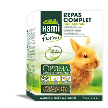 Repas complet pour lapin nain : 900g