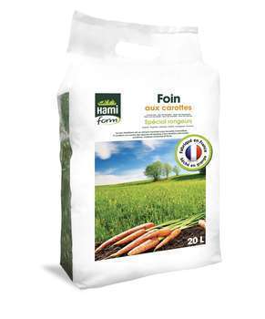 Foin premium : carotte, 20L