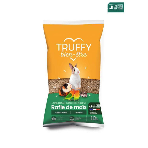 Litière végétale de maïs Truffy bien être 10L