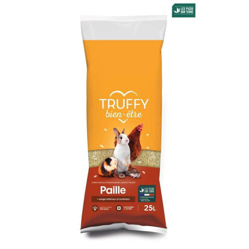 Litière en paille de blé pour rongeur Truffy bien