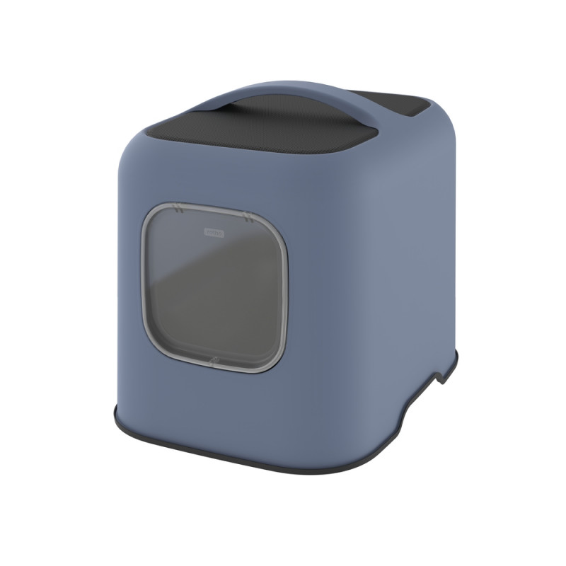 Maison de toilette 'Biala' pour chat, coloris bleu
