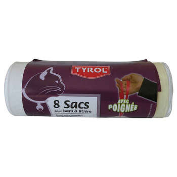 Rouleau de 8 sacs pour bac à litière de 50 cm x 38