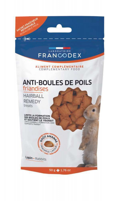 Friandises anti-boules de poils : ananas, 50g