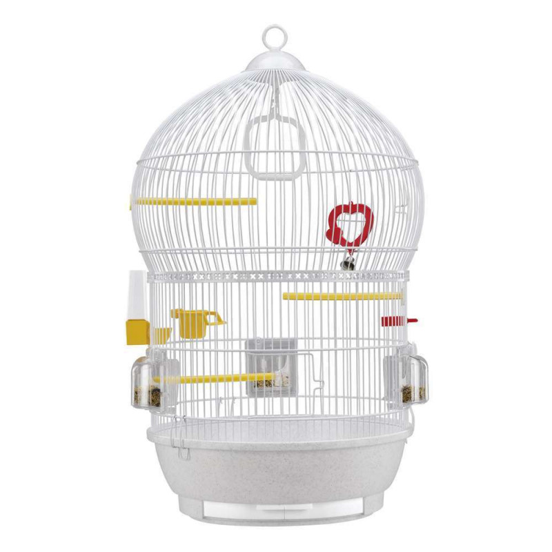 Cage Bali blanche ronde H 68,5cm