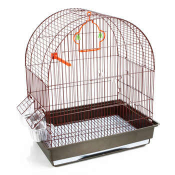 Cage Jojo en métal et plastique : Longueur 43 cm