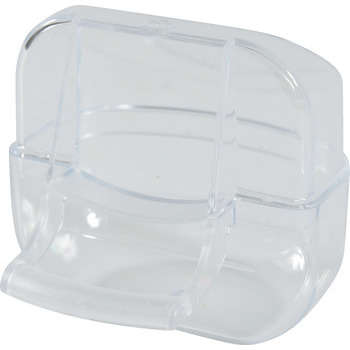 Mangeoire perchoir pour oiseau : transparent