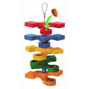 Jouet à suspendre pour grande perruche et perroque