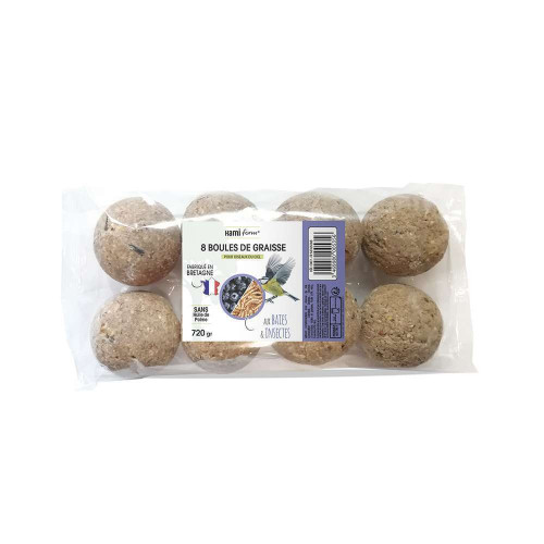 Boules de graisses découverte (baie + insectes) x8