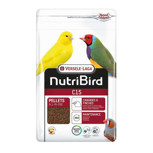 Aliment NutriBird C15 1kg - Canaris, oiseaux exoti