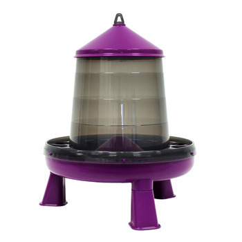 Nourrisseur pour volailles avec pied 4 kg violet e
