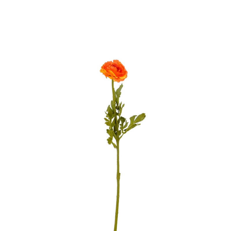 Plante artificielle 'Ranunculus', coloris orange -