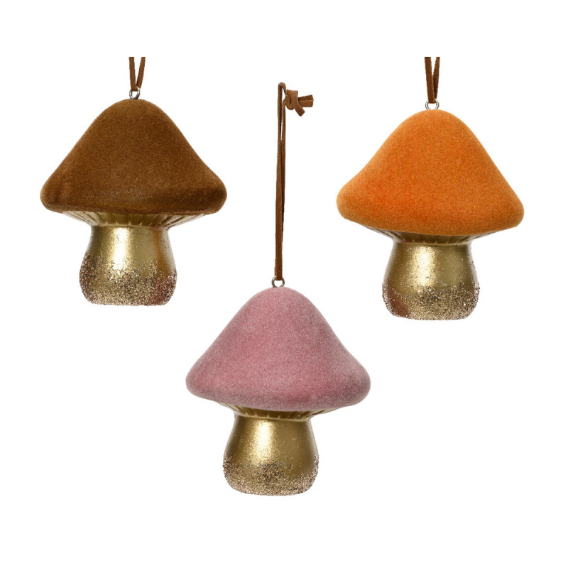 Suspension en terre cuite champignon