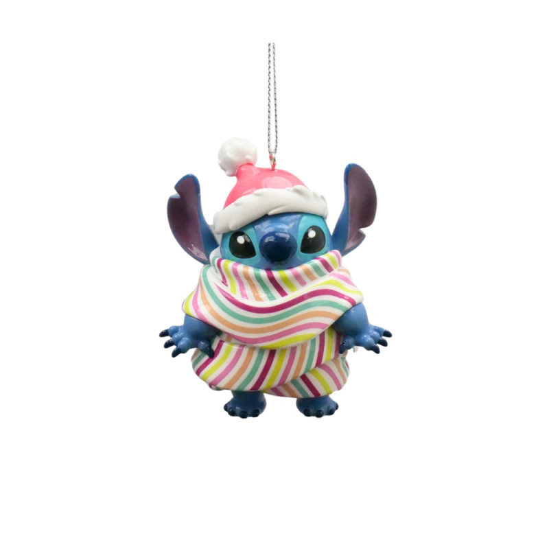Suspension de Noël : Stitch avec son écharpe - H.